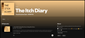 The Itch Diary podcast on Spotify – Visual Eczema Care by Atopiyo